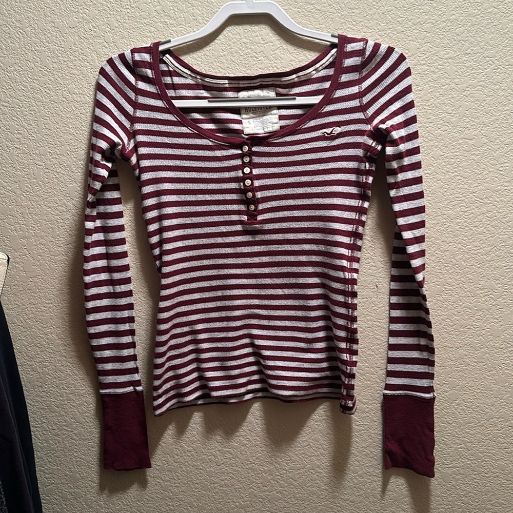 Vintage striped thermal long sleeve
